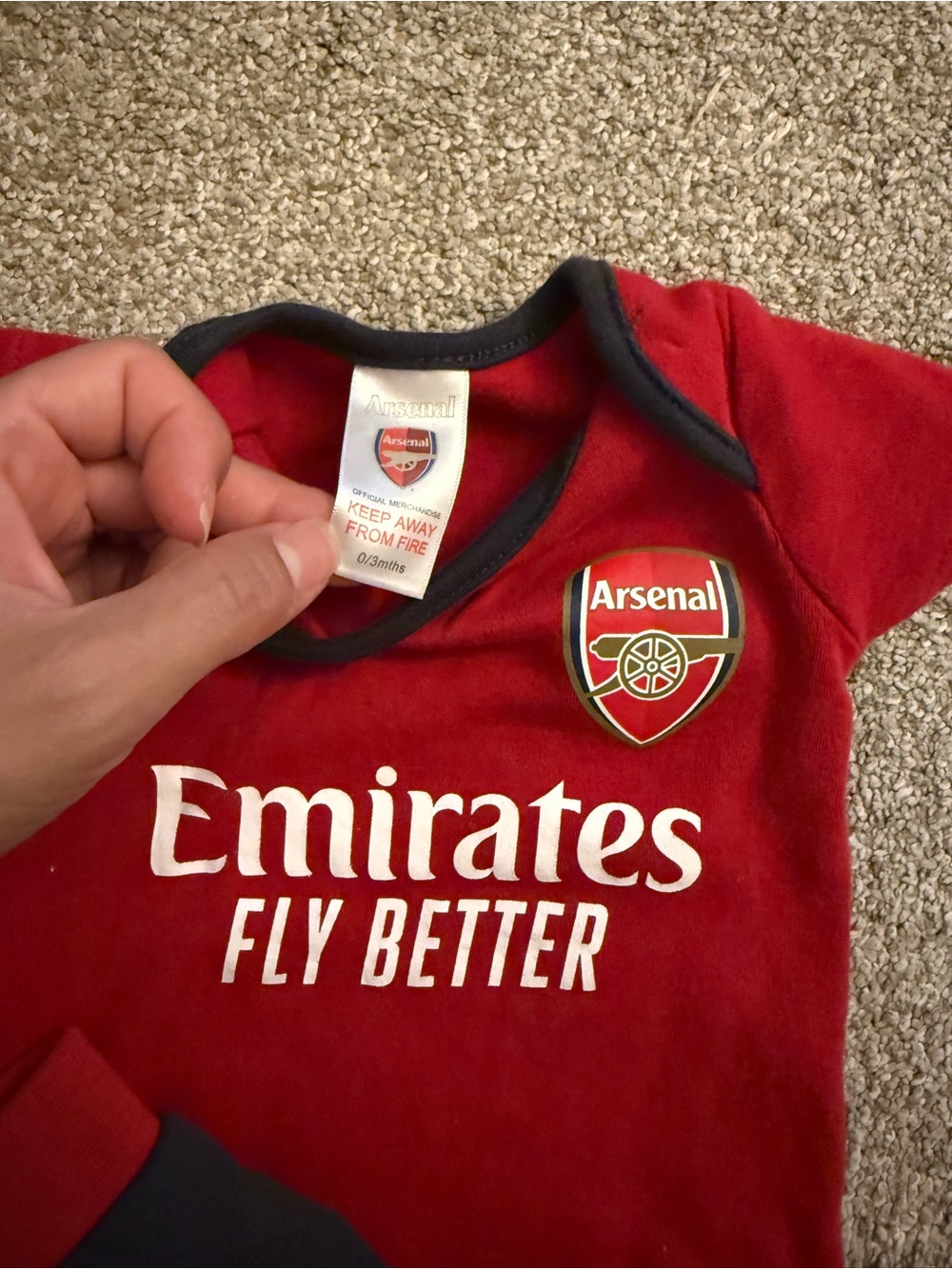 Arsenal Infant Two-Piece Set 0-3M - Picture 2 of 5